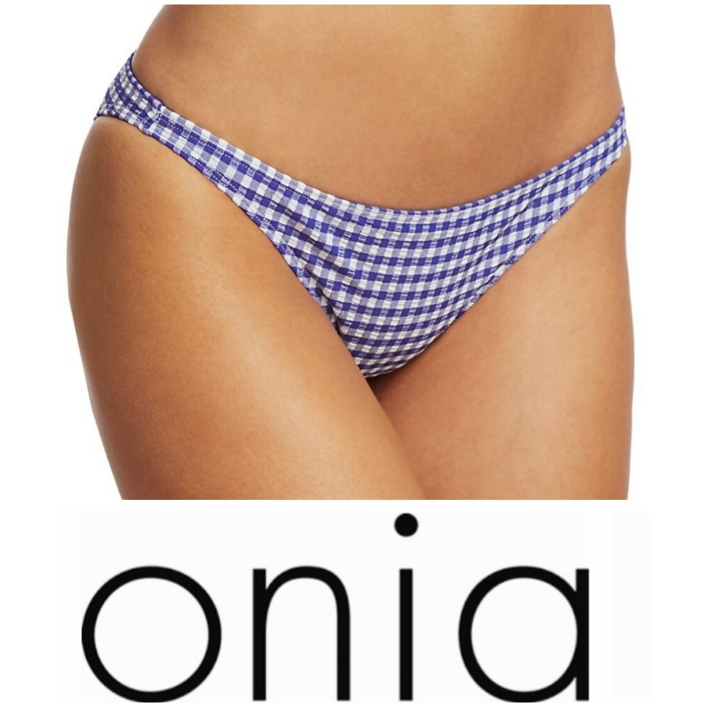 SALE NEW Onia Ashley Gingham Bikini Bottom